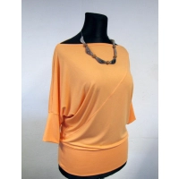 Bluzka Emma z dekoltem łódka i rękawem kimono